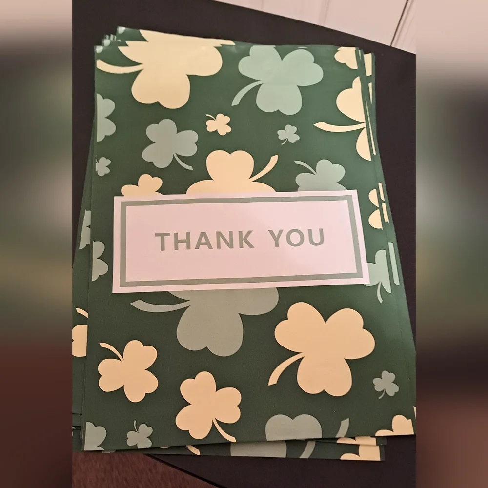 15 ct St. Patrick, thank you polymailers